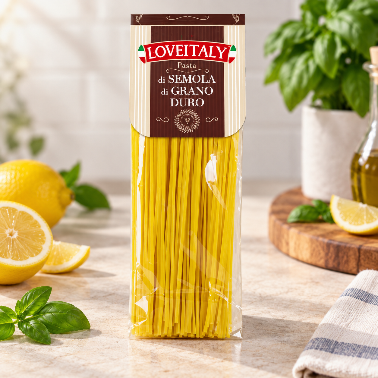 Paste Linguine cu lamaie 250gr 1 Paste Linguine cu lamaie 250gr