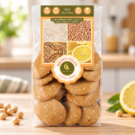 Biscuiți vegan cu năut-hrisca-orez 150g