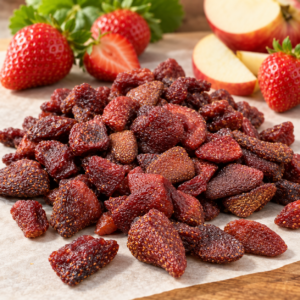 Capsuni infuzate in suc de mere - fara zahar 100gr